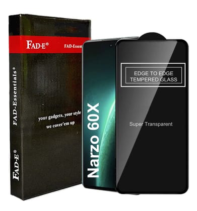 FAD-E Tempered Glass for Realme Narzo 60X 5G (Transparent)