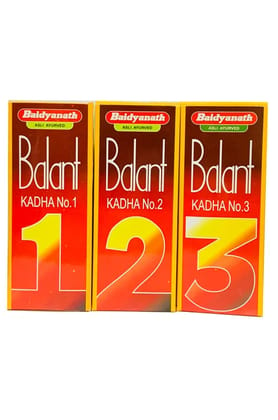 Baidyanath Balant Kadha Combo Pack No-1 2 3 600ml Post Delivery Blood Circulation