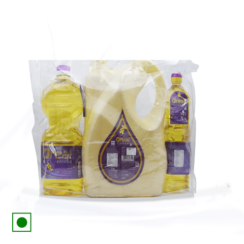 Oreal Canola Oil (Combo 5 + 3), 8 L Pack
