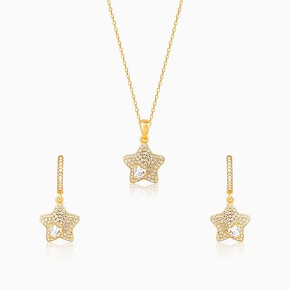 Golden Star of Love Set of Two