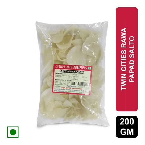 Twin Cities Salto Rawa Papad, 200 gm Pack