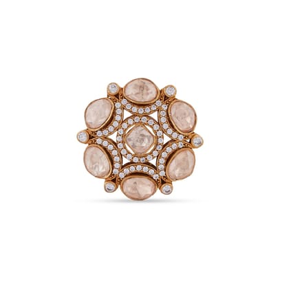 Ariamne - Gold Polki Ring