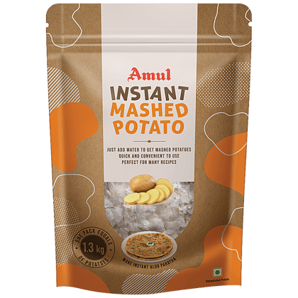Amul Instant Mashed Potato - Quick & Convenient, For Aloo Paratha, Pav Bhaji, Cutlets, 200 G Pouch