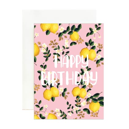 Lemony Birthday Greeting Card