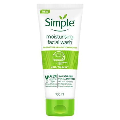 Simple Kind To Skin Moisturising Facial Wash, 100 ml