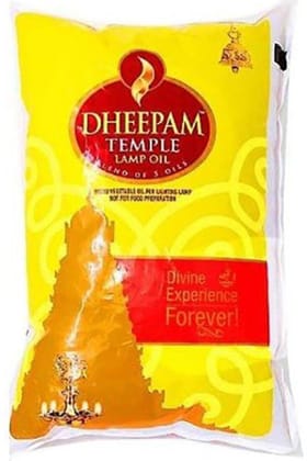 Dheepam Temple Lamp Oil 1Liter pouch