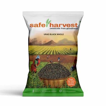 Safe Harvest Urad Black Whole 500gm