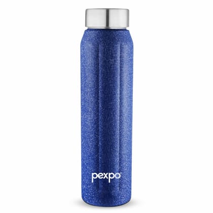 PEXPO Stainless Steel Fridge Water Bottle, 700ml, Blue | Eco-Friendly Water Bottle Suitable For Adults & Kids