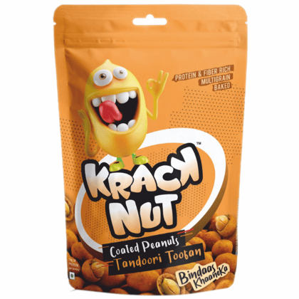 Krack Nut Coated Peanuts Tandoori Toofan 85g * 3 (Pack of Three)