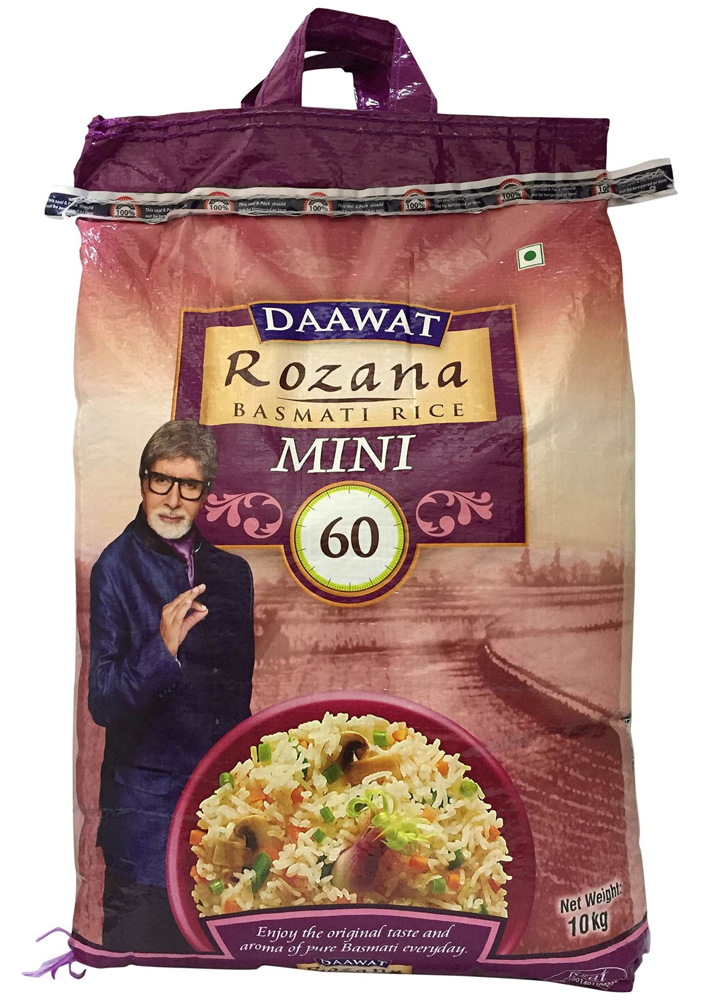 Daawat Rozana Basmati Rice, Mini 60, 10Kg Bag