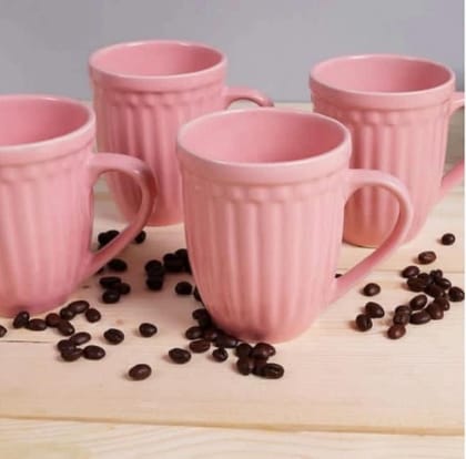 Set of 2 ceramic coffee mugs-Greenish black