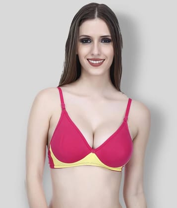 Elina - Multicolor Cotton Non - Padded Womens T-Shirt Bra ( Pack of 1 ) - 38C