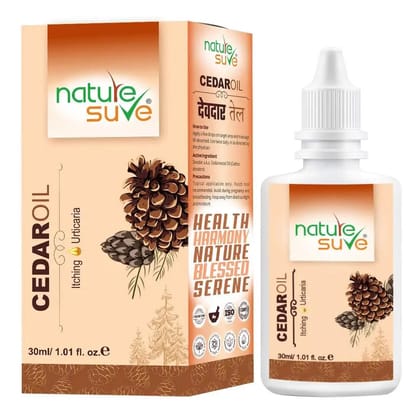 Nature Sure Cedar Oil Deodar Oil for Itching and Urticaria in Men and Women - 30ml