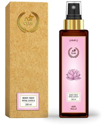 AGRI CLUB - Pink Lotus Body Mist For Men,Women 200 ml ( Pack of 1 )