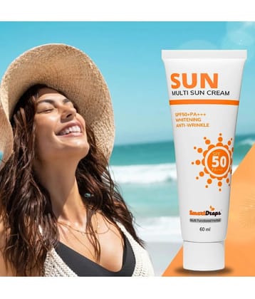 Smartdrops SPF 50 Sunscreen Cream For All Skin Type ( Pack of 1 )