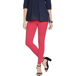 SHE PURE LUXURY WEAR Ankle Length  Ethnic Wear Legging  (Pink, Solid)