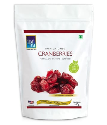 Tim Tim Premium Dried Cranberries 100g