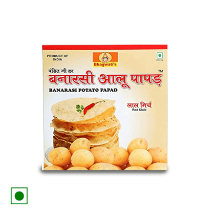 Ba rasi Aloo Papad, (Lal Mirch/Red Chilli), 250 gm Pouch