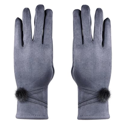 Winter Gloves For Women - Grey