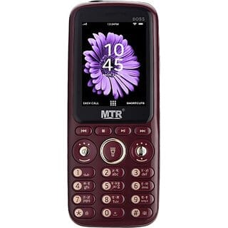 MTR BOSS (Dual Sim, 2.4 Inch, 3000 mAh Battery, Maroon)