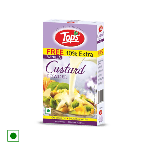 Tops Custard Powder, 130 gm Box