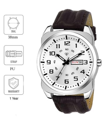 Walrus Large Size Dial Leather Analog Mens Watch