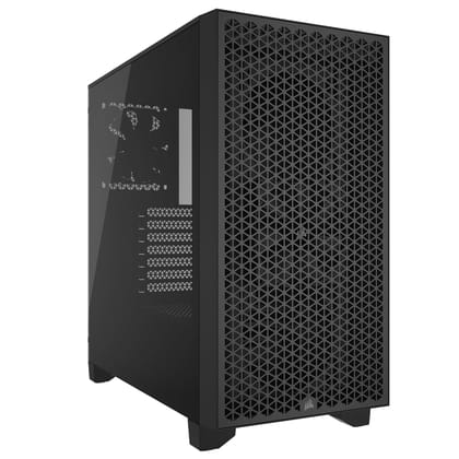 Corsair 3000D Airflow Mid-Tower PC Case - Black - 2X SP120 Elite Fans - Four-Slot GPU Support – Fits up to 8X 120mm Fans - High-Airflow Design 