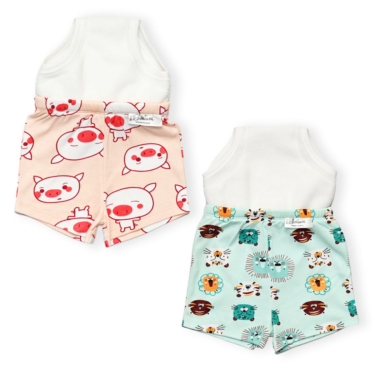 Potty Training Shorts 4-5 Years Pack of 2 (Snug Farm Print)-Size 4 (4-5 years)