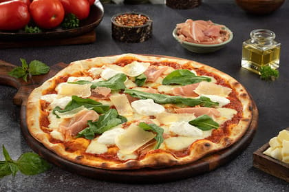 NY - Prosciutto Rucola Pizza With Burrata Cheese __ 12 Inch