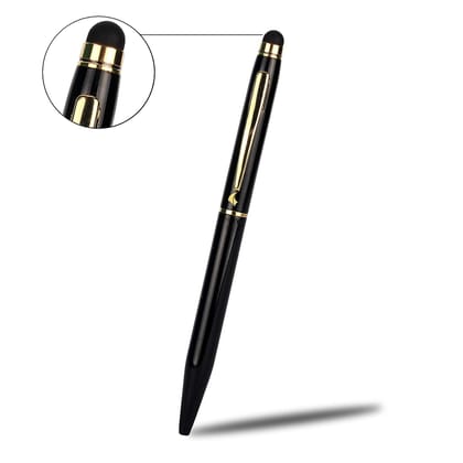 Yacht Capacitive Stylus pen for touchscreen mobile, tablet and laptop with imported high quality refill , Samar Series, Black