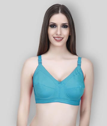 Elina Cotton T-Shirt Bra - Turquoise - 34C