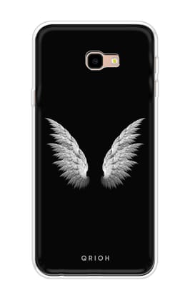 White Angel Wings Soft Cover for Samsung Galaxy J4 Plus