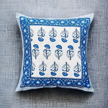 Jaipuri  buta printed cushion cover 16x16 inches-Set of 2
