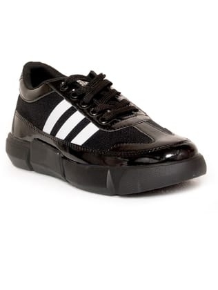 solid lace-up sneakers