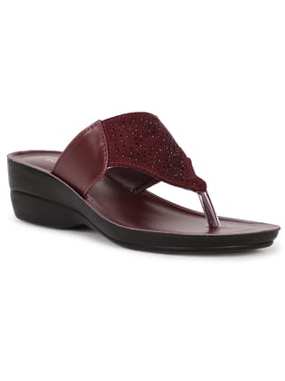 Bata Red Chappal For Women RED size 2