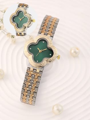 The Dented Clover Watch - Emerald Green-Watches