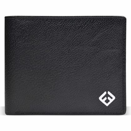 Fendo Kibisis Genuine Vegan Leather Wallet for Men | Durable and Lightweight Wallets for Men | Slim Wallet for Easy Use | 6 Credit Card Slots | 2 CurrencyCompartments | Carbon Black