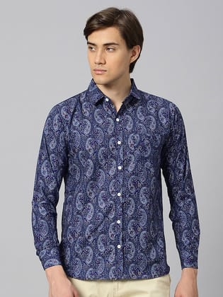 Classic Fit Paisley Printed Casual Shirt