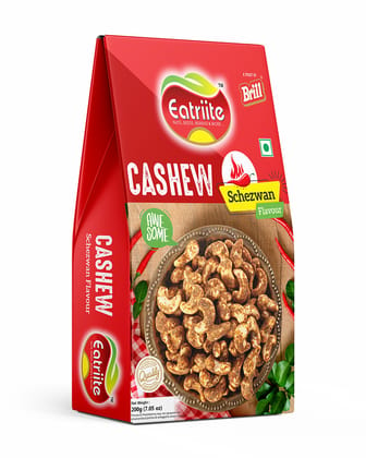 Eatriite Roasted Schezwan Flavoured Cashews, 200 gm