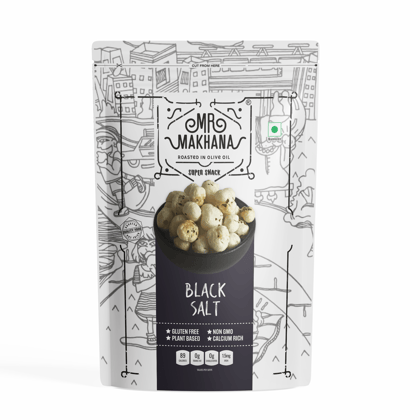 Mr Makhana Black Salt - 60 gm, Pack of 3