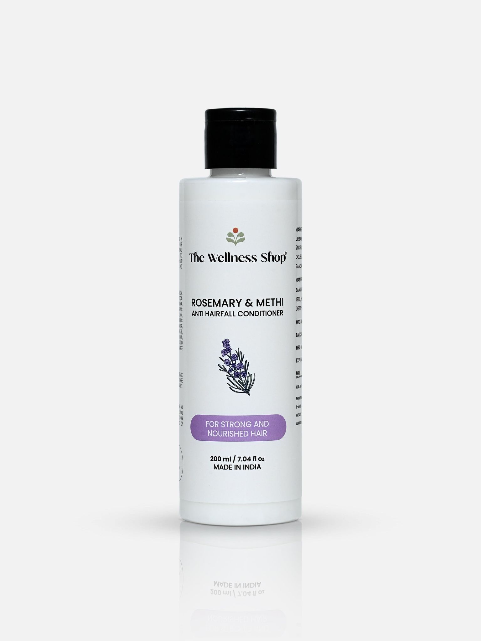 ROSEMARY & METHI ANTI HAIRFALL CONDITIONER - HAIR FALL & THINNING, SLOW HAIR GROWTH, DULLNESS & LACK of SHINE-200ml