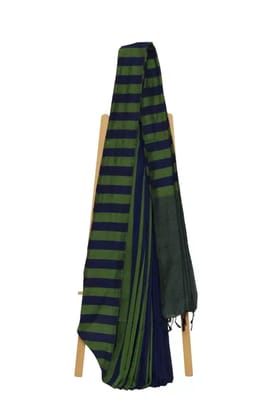 Tisser Khadi stribe saree  with blouse piece
