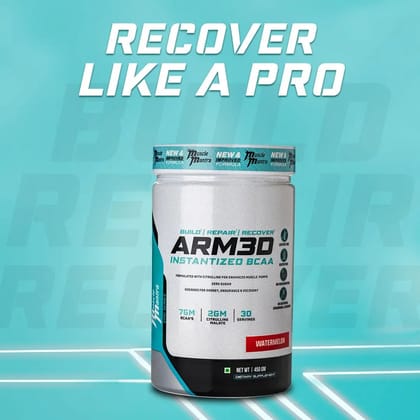 Muscle Mantra ARM3D - Instantized BCAA with Glutamine and Taurine 450GM-450gm / Watermelon