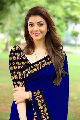 Pretty Royal Blue Partywear Chanderi Silk Saree
