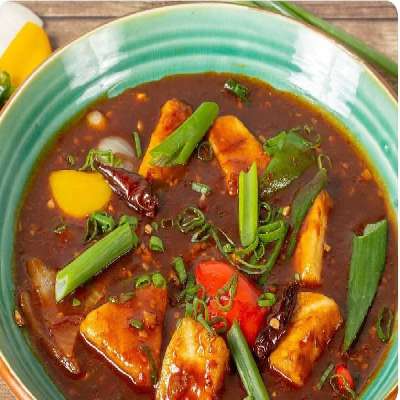 Diced Paneer In Chilli Sauce