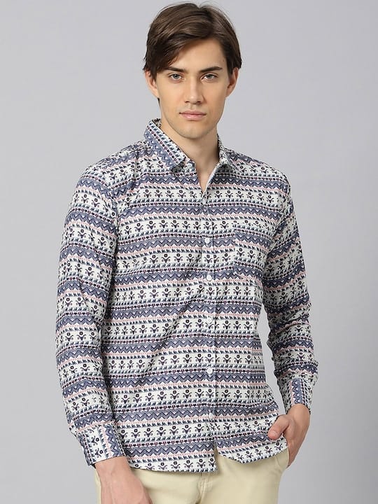 Classic Ethnic Printed Casual Shirt