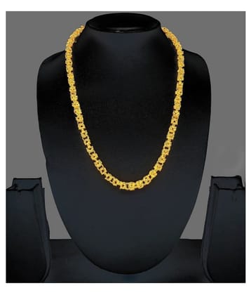 Shankhraj Mall Gold Plated Mens Necklace Chain-100340 - Golden