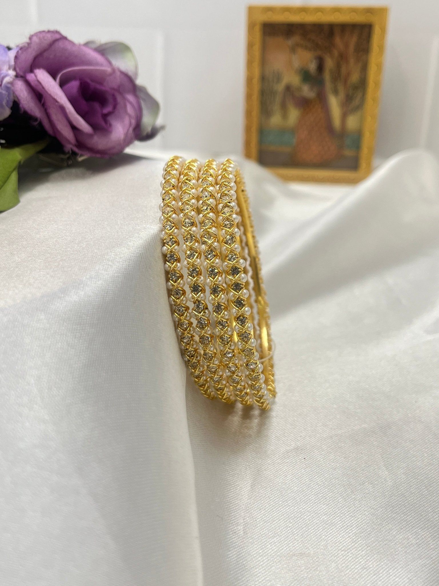 Pearl Bangles Set 030-2.4