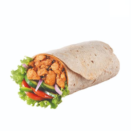Tandoori Chicken Tikka Signature Wrap __ Multigrain Tortilla,Without Cheese Slice