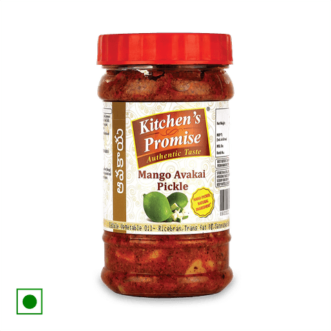 Kitchen's Promise Mango Avakai Pickle With Mustard Oil, 300 gm Jar